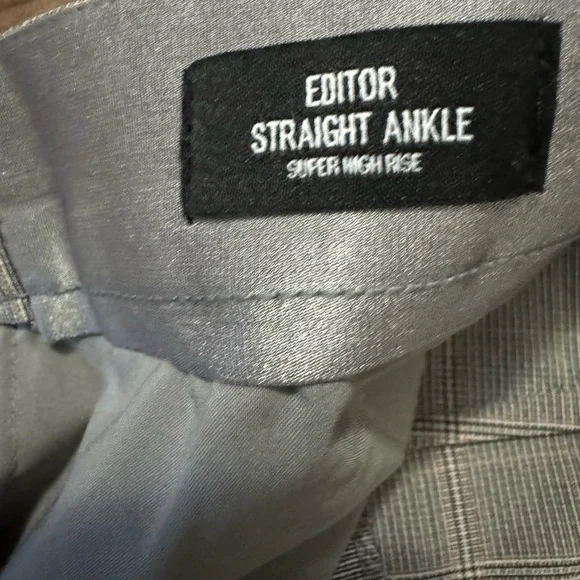 Express Editor Gray Checkered Trousers - Picture 4 of 6